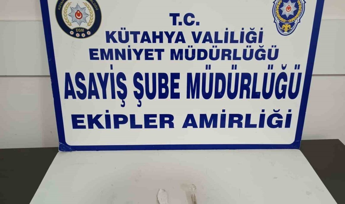 KÜTAHYA’DA ŞÜPHELİ ŞAHSIN ÜZERİNDE