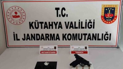 KÜTAHYA’DA 2 KİŞİNİN ÜZERİNDE SİLAH VE UYUŞTURUCU ELE GEÇİRİLDİ