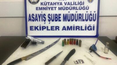 KÜTAHYA’DA BİR İŞ YERİNDE UYUŞTURUCU ELE GEÇİRİLDİ