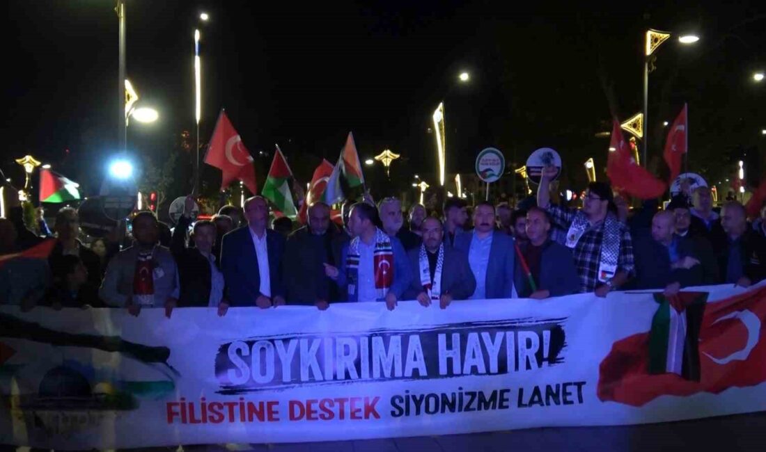 KÜTAHYA'DA FİLİSTİN'E DESTEK SİYONİZME