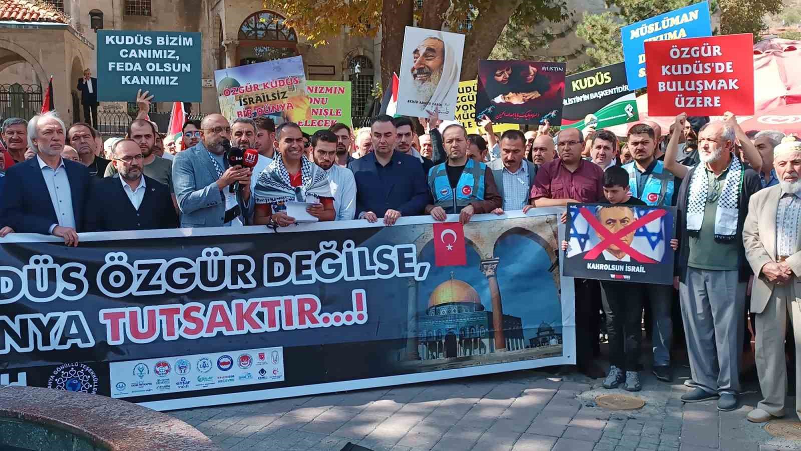 Kütahya’da STK’lardan Filistin için destek çağrısı