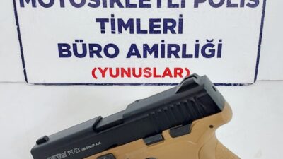 KÜTAHYA’DA YUNUS TİMLERİ RUHSATSIZ TABANCA ELE GEÇİRDİ