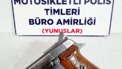 KÜTAHYA’DA YUNUS TİMLERİ RUHSATSIZ TABANCA ELE GEÇİRDİ