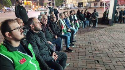 KÜTAHYA'NIN TAVŞANLI İLÇESİNDE GAZZE'YE DESTEK ETKİNLİKLERİ