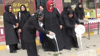 TEPECİK BELDESİ'NDE MANDA SÜTÜ ÜRETİCİLERİ TEPKİLERİNİ DUYURDU