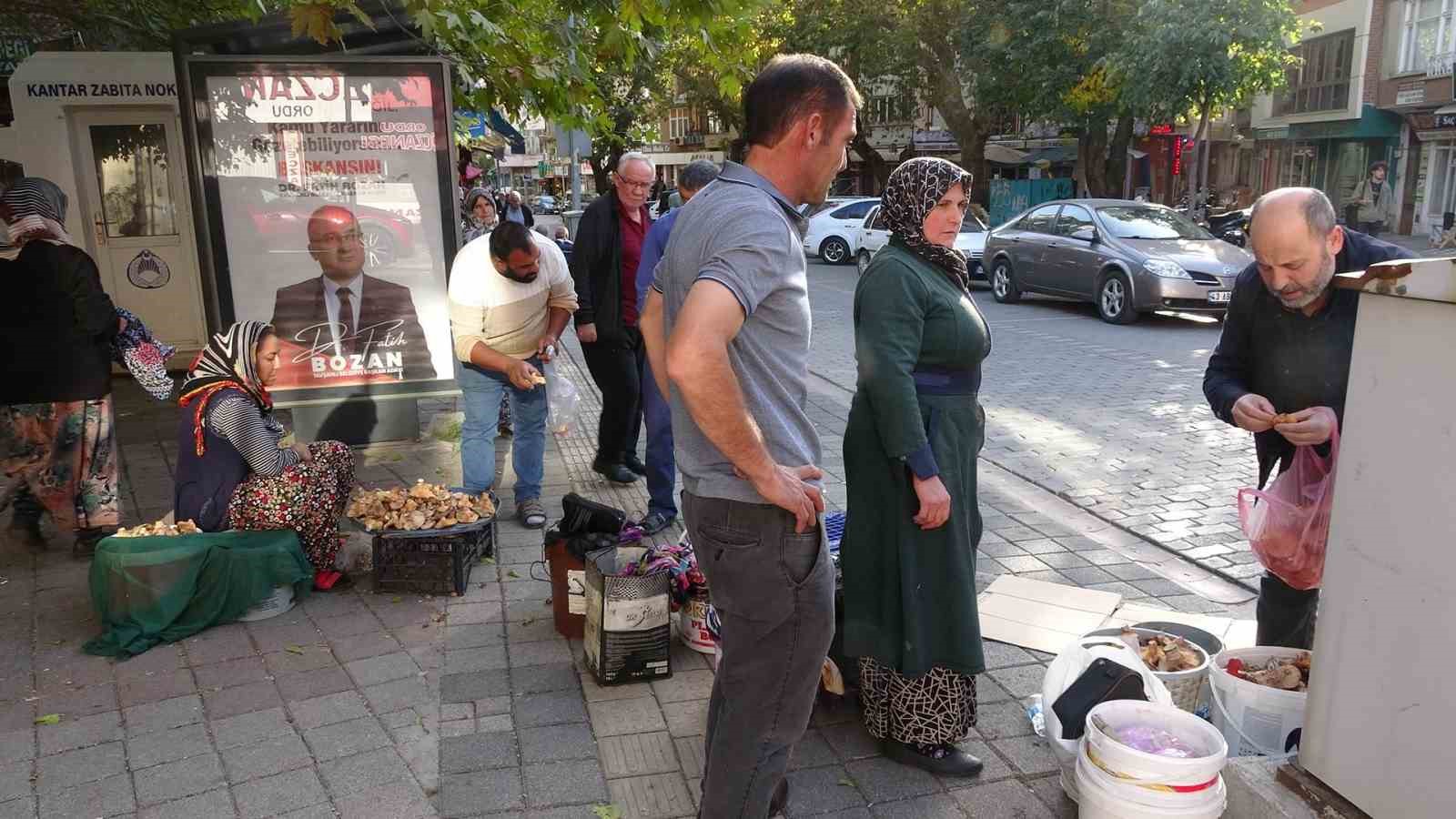 (ÖZEL) ’Toplaması zahmetli yemesi lezzetli mantar’ için pazar kuruldu