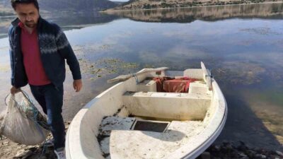 TAVŞANLI KAYABOĞAZI BARAJINDA 8 BOHÇA UZATMA AĞ ELE GEÇİRİLDİ