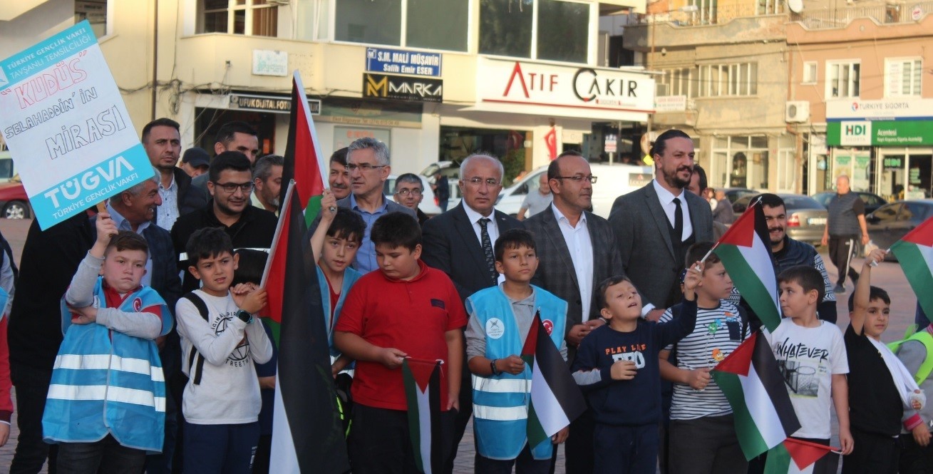 Tavşanlı’dan İsrail’e protesto