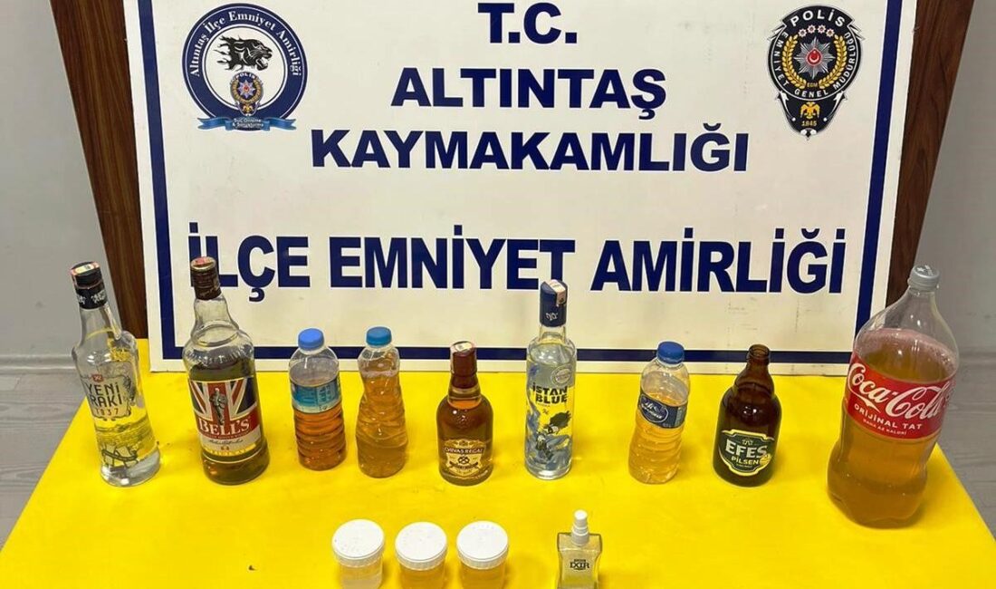 ALTINTAŞ’TA SAHTE ALKOL OPERASYONU