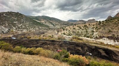 EMET’TE ÇIKAN OT YANGINI BÜYÜMEDEN SÖNDÜRÜLDÜ