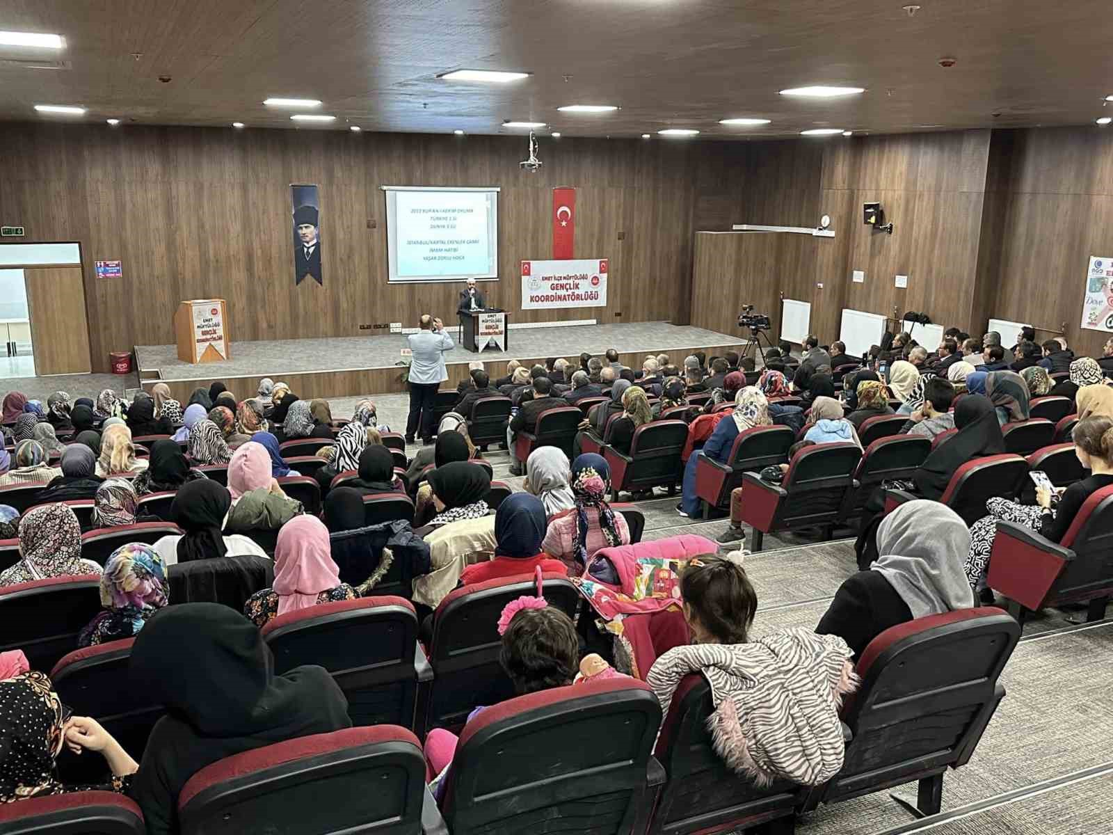 Emet’te “Haklı Davamız Kudüs” konulu konferans