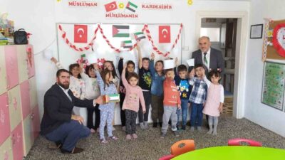 EMET’TE KUR’AN KURSU ÖĞRENCİLERİ KUMBARALARINDAKİ PARALARI FİLİSTİN’E BAĞIŞLADI