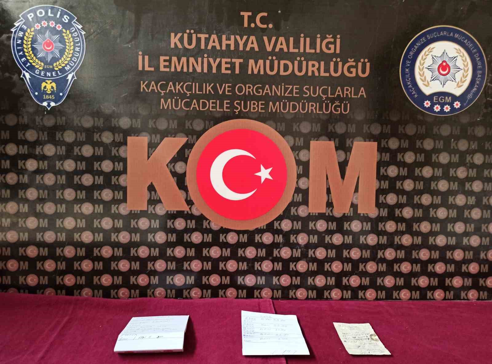 Kütahya’da tefeci operasyonu: 4 gözaltı