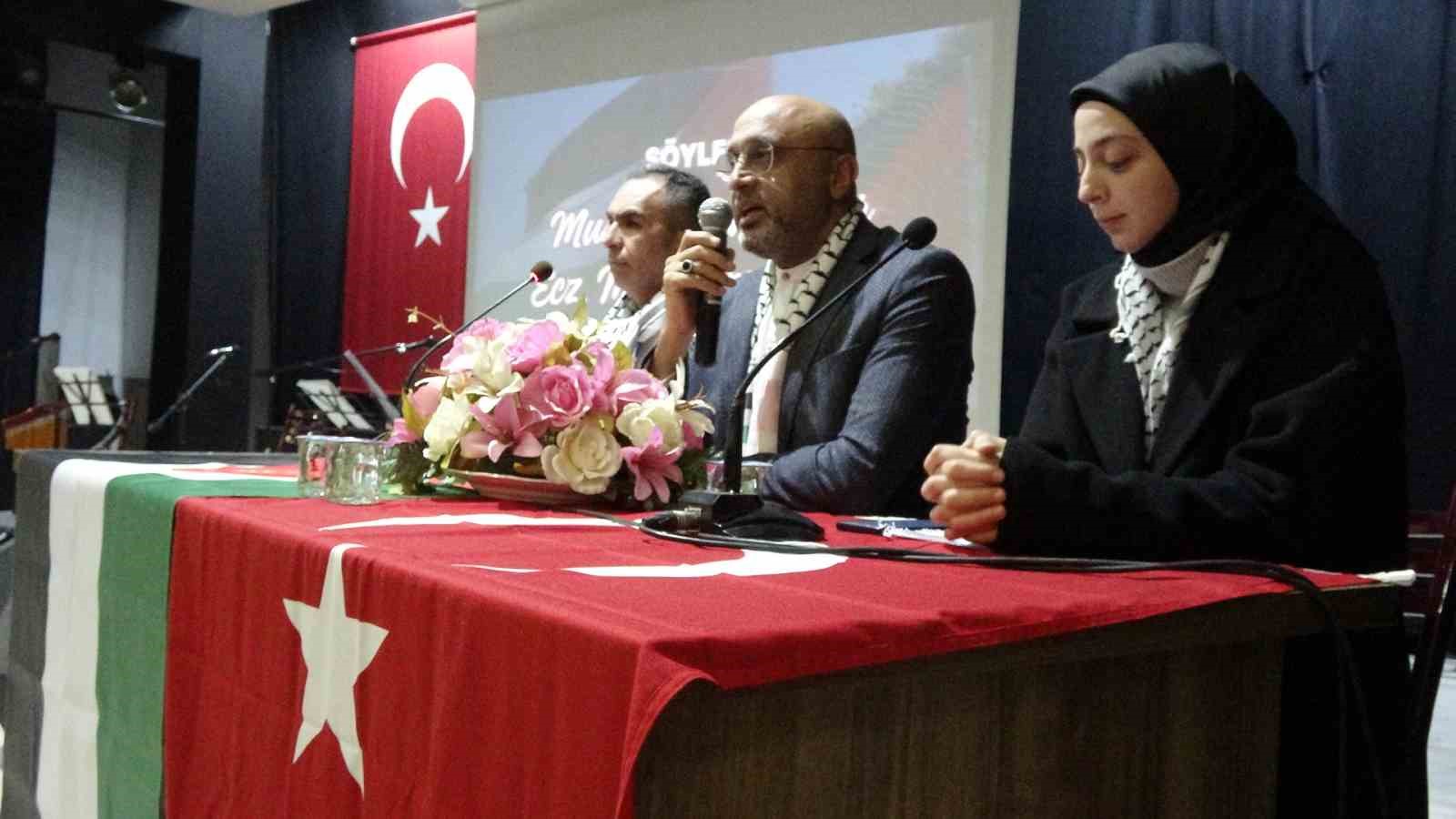 Tavşanlı’daki panelde “Filistin Tarihi ve Son Gelişmeler” anlatıldı