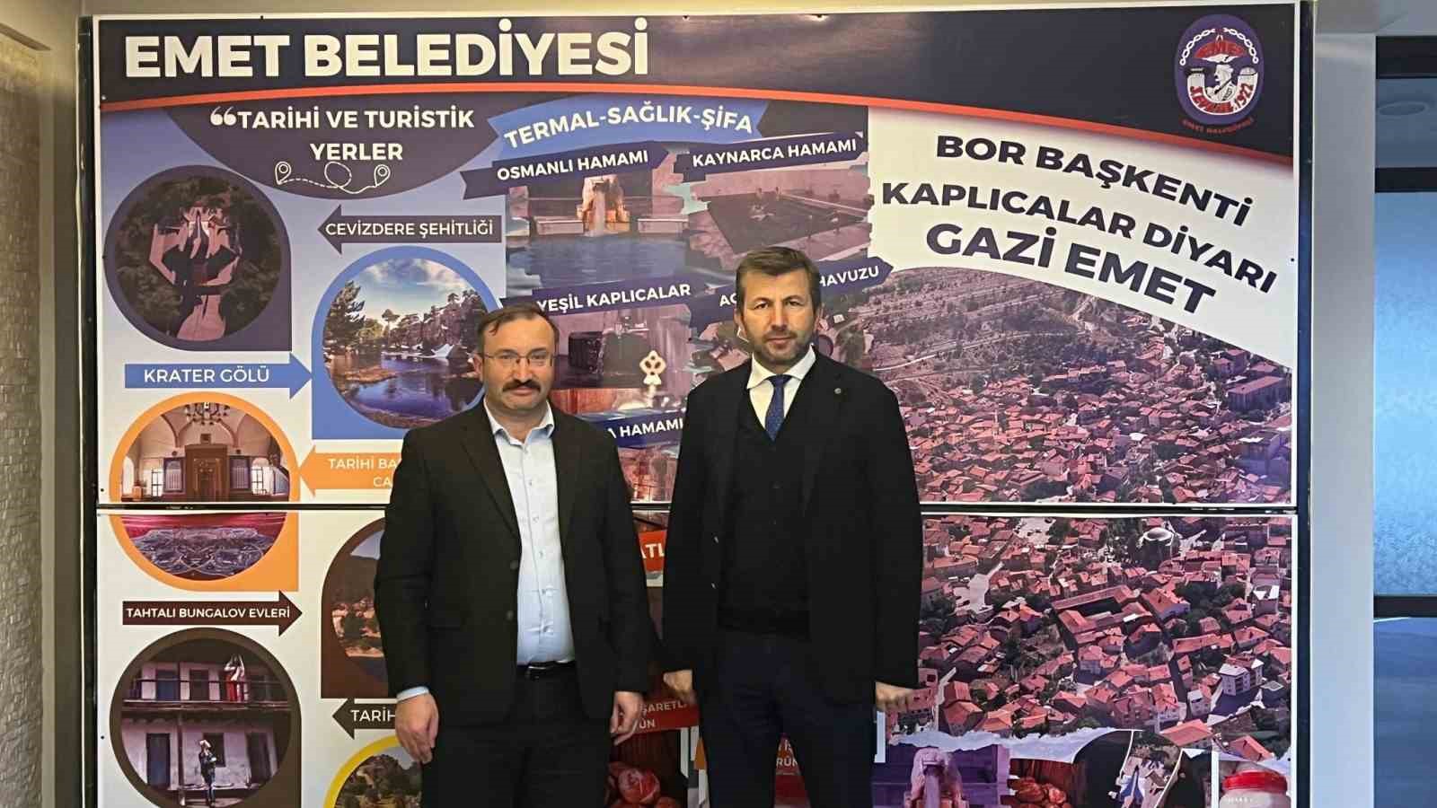 Başkan Doğan, Başkan Demirci’ye Emet’te yürütülen çalışmaları aktardı