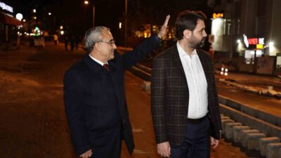 HACI HIFZI EMER CADDESİNDEKİ ÇALIŞMALARI İNCELEDİ