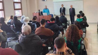 KAYMAKAM OKUMUŞ,DOMANİÇ HAYME ANA MYO ÖĞRENCİLERİNE SOSYAL POLİTİKA UYGULAMALARINI ANLATTI