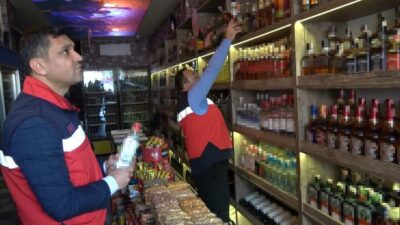 KÜTAHYA'DA ALKOLLÜ İÇKİ SATIŞ VE TÜKETİM YERLERİ DENETLENDİ