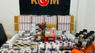 KÜTAHYA’DA KAÇAK SİGARA OPERASYONU: 108 BİN 200 ADET MAKARON ELE