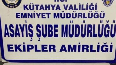 KÜTAHYA’DA ÖNLEYİCİ HIRSIZLIK UYGULAMASINDA UYUŞTURUCU MADDE ELE GEÇİRİLDİ