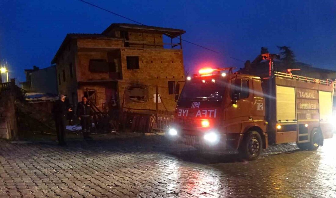 TAVŞANLI'DA KORKUTAN YANGIN