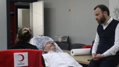 AK PARTİ'DEN KAN BAĞIŞI KAMPANYASINA DESTEK