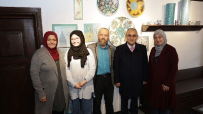 BAŞKAN IŞIK ÇİNİ SANATÇISI İSMAİL YİĞİT'İ ZİYARET ETTİ