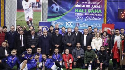 KÜTAHYA'DA BİRİMLER ARASI HALI SAHA FUTBOL TURNUVASI DÜZENLENDİ