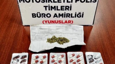 KÜTAHYA’DA YUNUS TİMLERİ BİR ARAÇTA UYUŞTURUCU ELE GEÇİRDİ