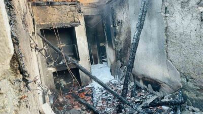 TAVŞANLI DÜMREKULU KÖYÜNDE YANGIN