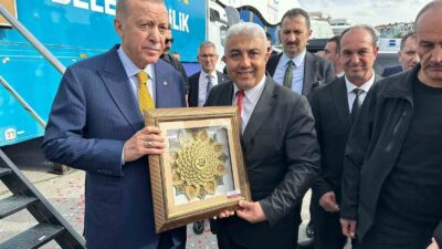 BELEDİYE BAŞKANI ÇALIŞKAN: “CUMHURBAŞKANIMIZA ÜÇ BÜYÜK PROJEMİZİ SUNDUK”