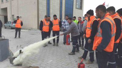 KÜTAHYA 30 AĞUSTOS OSB PERSONELİNE TEMEL YANGIN EĞİTİMİ