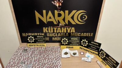 KÜTAHYA’DA UYUŞTURUCU OPERASYONU: 3 GÖZALTI