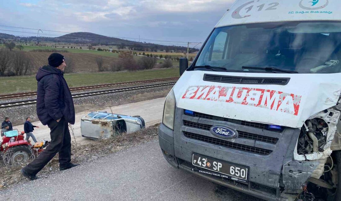 TAVŞANLI'DA AMBULANS İLE HAFİF