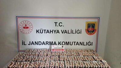 KÜTAHYA’DA 8 BİN 834 ADET SENTETİK ECZA ELE GEÇİRİLDİ