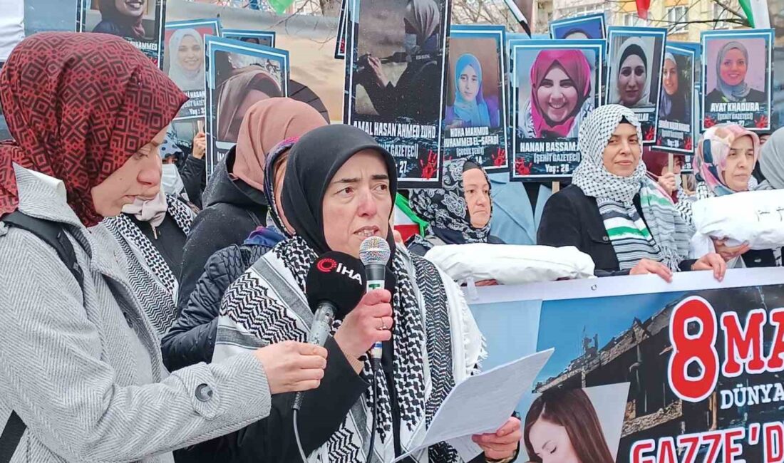 KÜTAHYA'DA KADINLAR GAZZE İÇİN