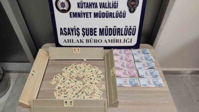 KÜTAHYA’DA KUMAR OYNAYAN 4 KİŞİYE PARA CEZASI