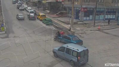KÜTAHYA'DA SANİYE SANİYE KAZA ANLARI