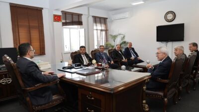 BAŞKAN AKEL, KAYMAKAM ALKAN’I MAKAMINDA ZİYARET ETTİ