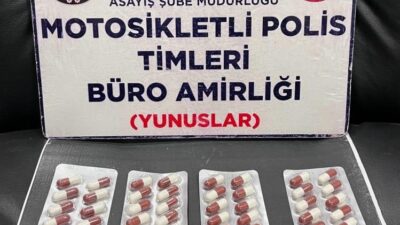 KÜTAHYA’DA 2 KİŞİNİN ÜZERİNDE UYUŞTURUCU HAP ELE GEÇİRİLDİ