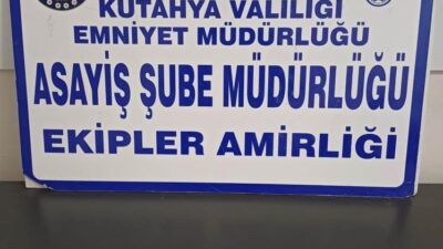 KÜTAHYA’DA POLİSİN BÖLGE UYGULAMASI