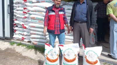 TAVŞANLI’DA 68 ÇİFTÇİYE YÜZDE 50 HİBELİ NOHUT TOHUMU DAĞITILDI
