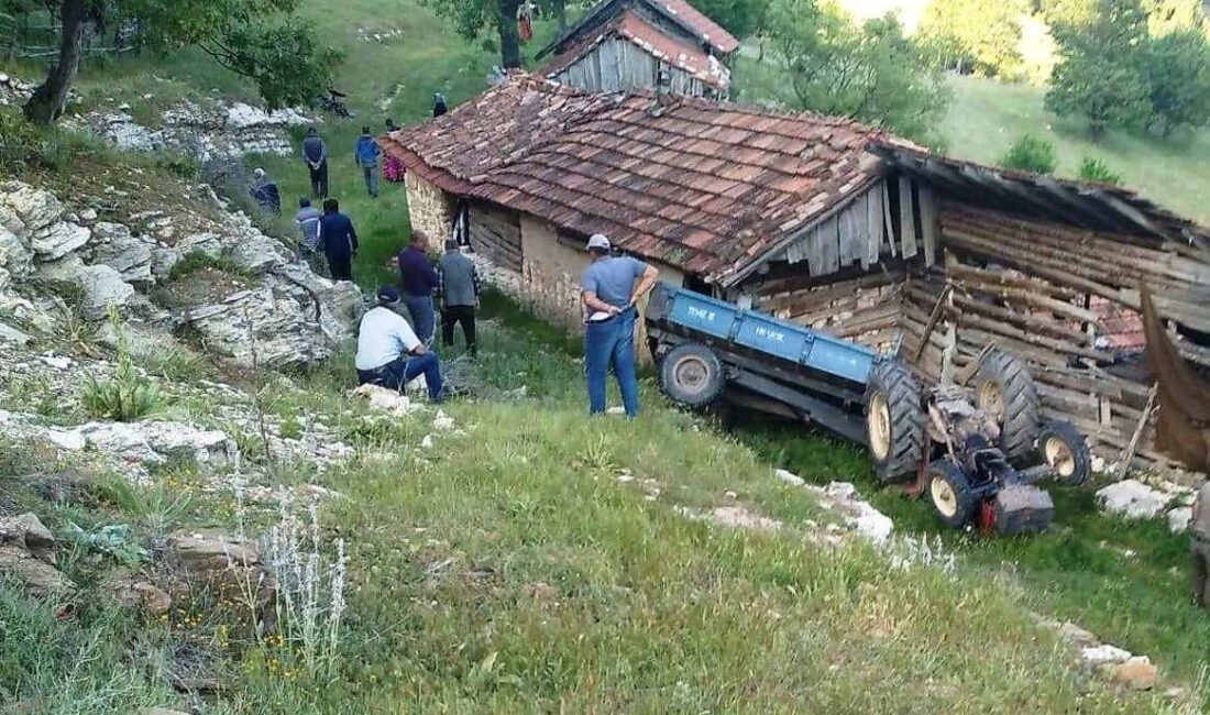 EMET’TE DEVRİLEN TRAKTÖRÜN ALTINDA KALAN GENÇ YAŞAMINI YİTİRDİ