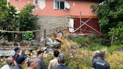 EMET’TE HEYELAN NEDENİYLE YIKILMASI GEREKEN BİNALAR YERİNDE İNCELENDİ