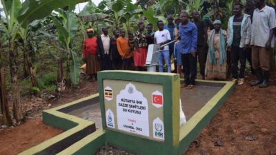 GAZZELİ ŞEHİTLER İÇİN SU KUYUSU AÇTIRDILAR