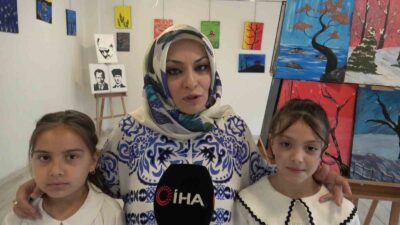 KÜTAHYA'DA İLKOKUL ÖĞRENCİLERİNİN ESERLERİ SERGİLENDİ