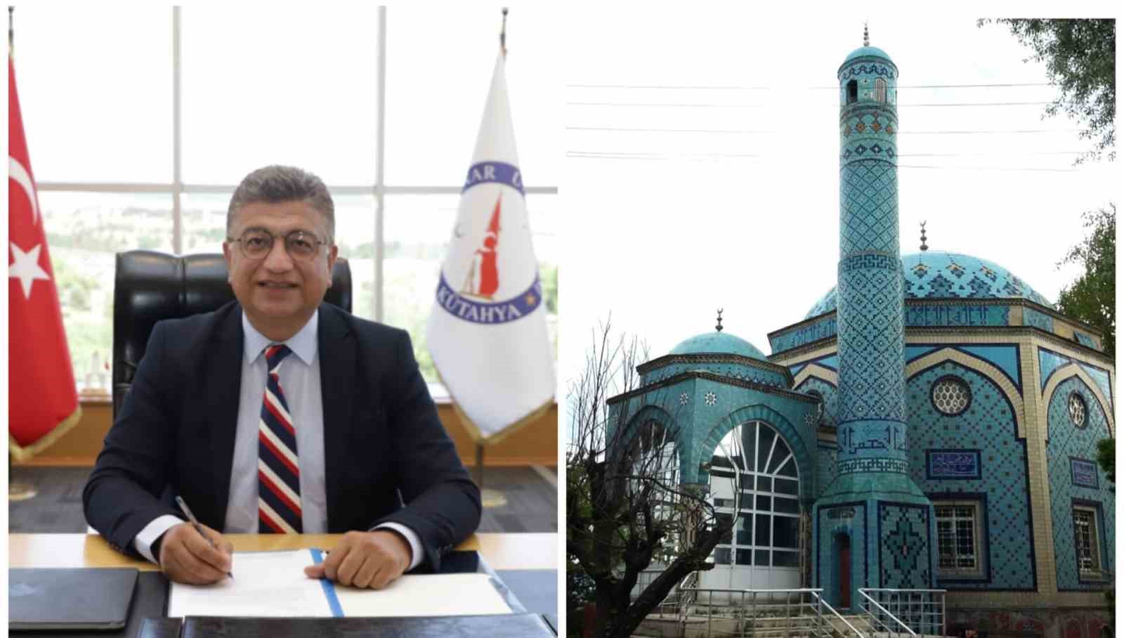 Rektör Kızıltoprak: “DPÜ, Çinili Camii’ni kendisine hayran bırakacak bir yapıya dönüştürmek için var gücüyle çalışmaktadır”