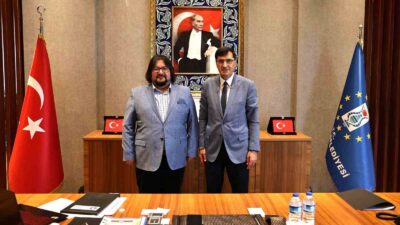 BİRLEŞMİŞ MİLLETLER BÜYÜKELÇİSİ HASAN ALİ ÇERTİK, BAŞKAN EYÜP KAHVECİ'Yİ ZİYARET