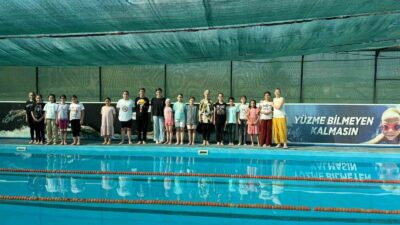 GEDİZ’DE YÜZME KURSLARI BAŞLADI