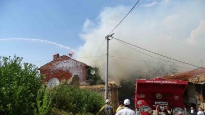 HİSARCIK’TA OĞLU MADEN KAZASINDA ÖLEN BABANIN EVİ ALEVLERE TESLİM OLDU